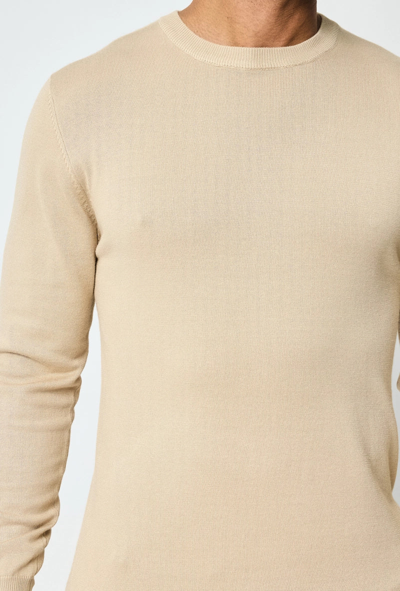 Plain round neck sweater