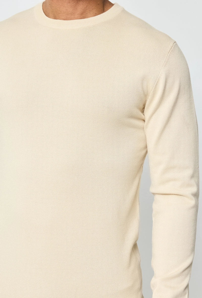 Plain round neck sweater