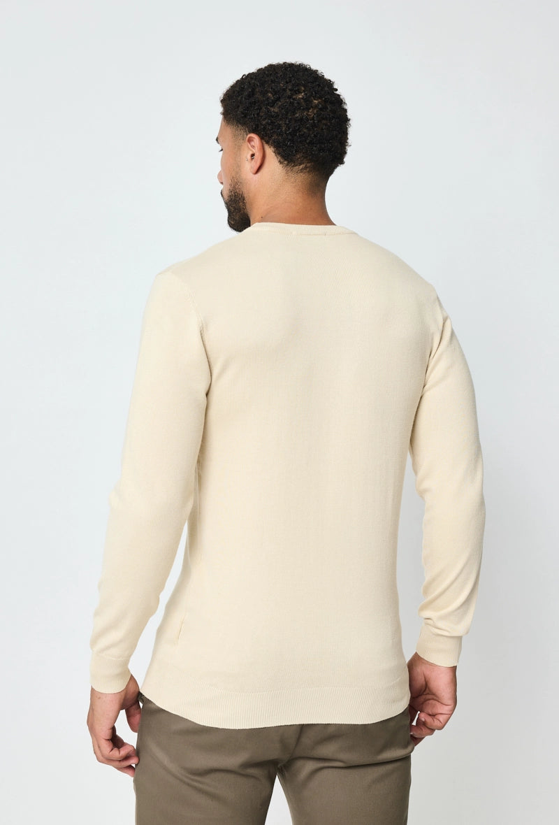 Plain round neck sweater