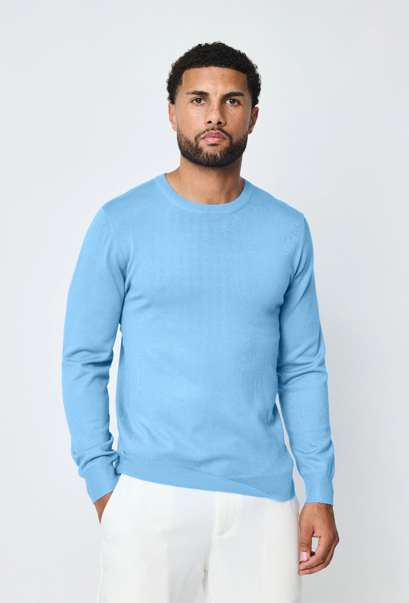 Plain round neck sweater