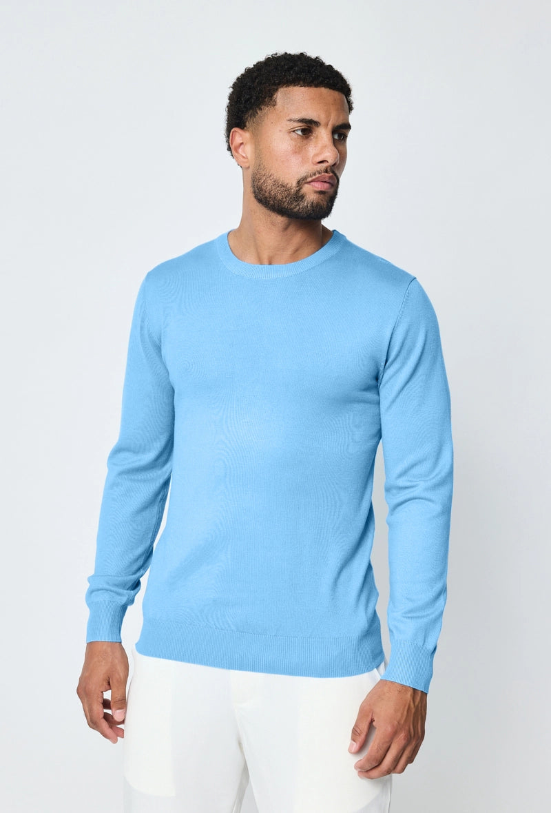 Plain round neck sweater