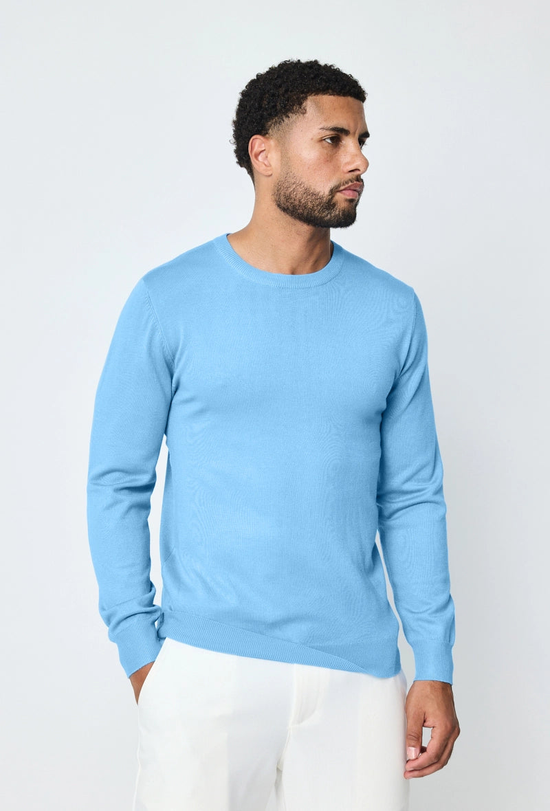 Plain round neck sweater