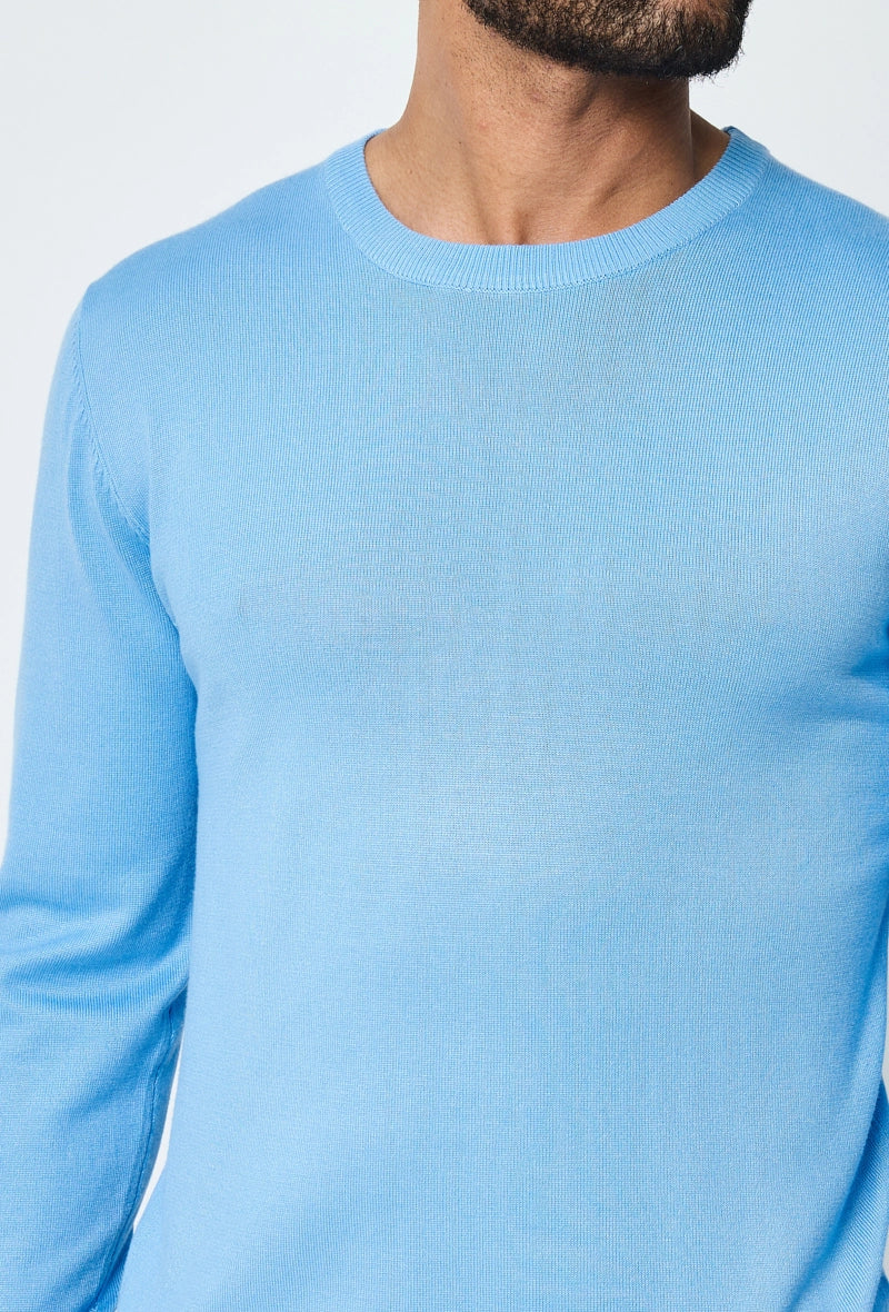 Plain round neck sweater