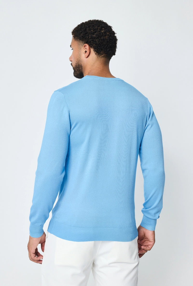 Plain round neck sweater