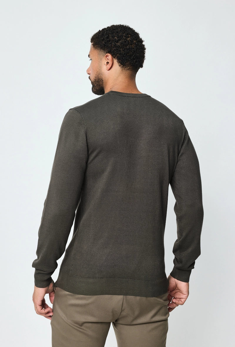 Plain round neck sweater