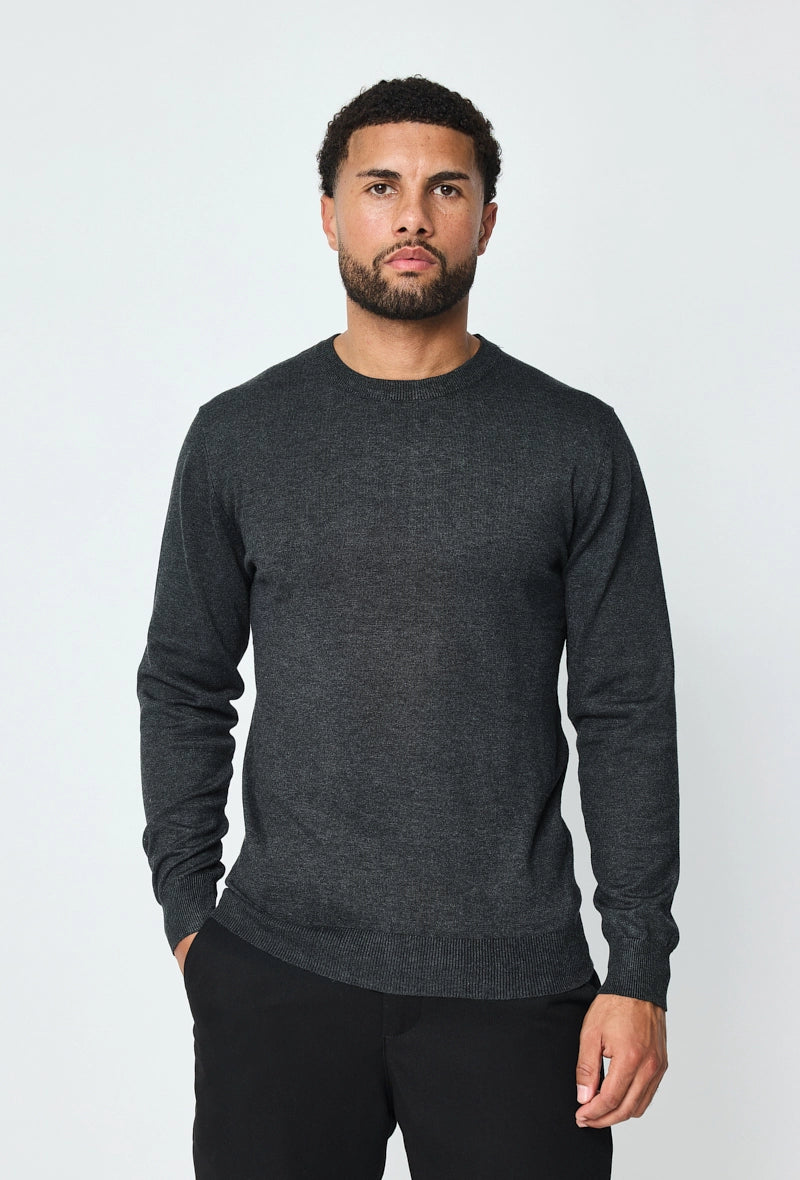 Plain round neck sweater