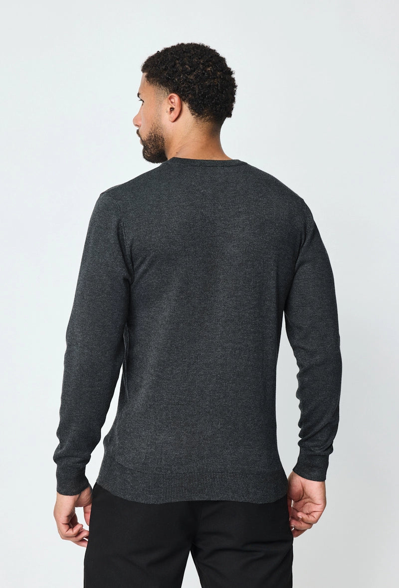 Plain round neck sweater