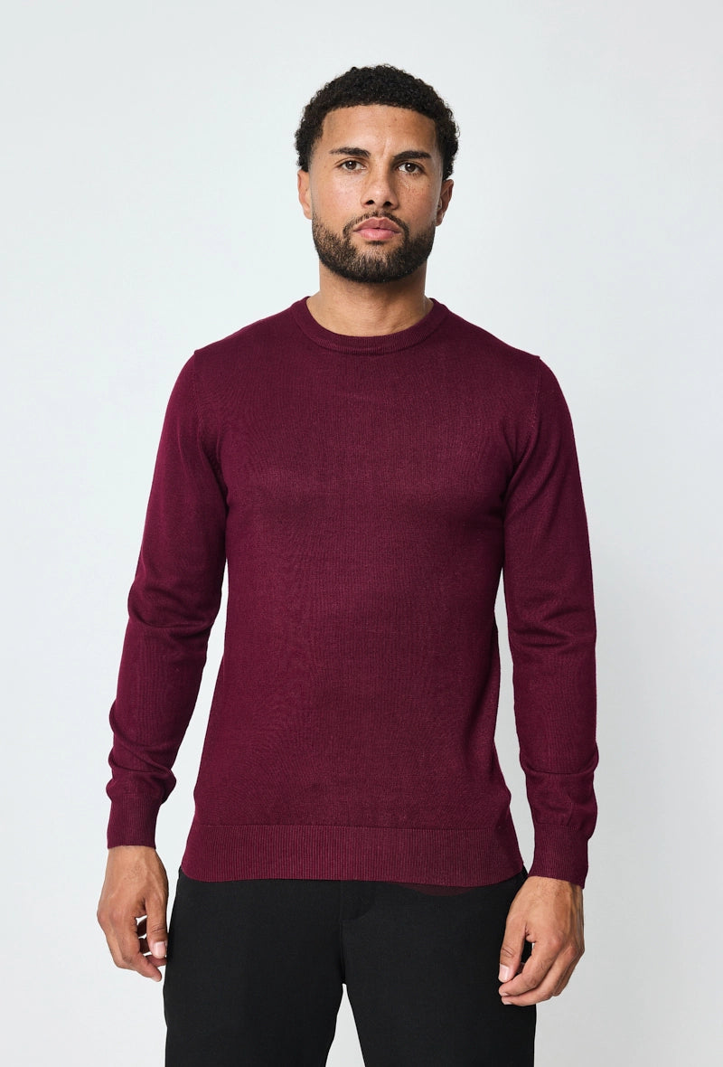 Plain round neck sweater