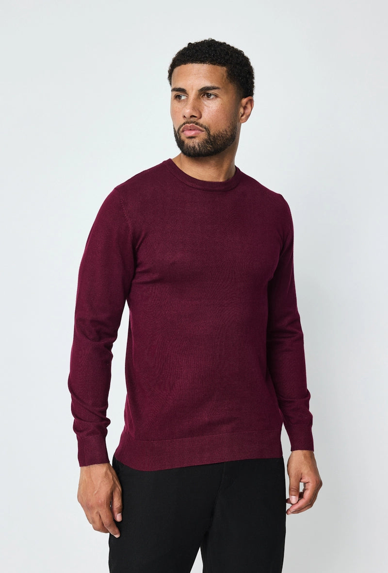 Plain round neck sweater