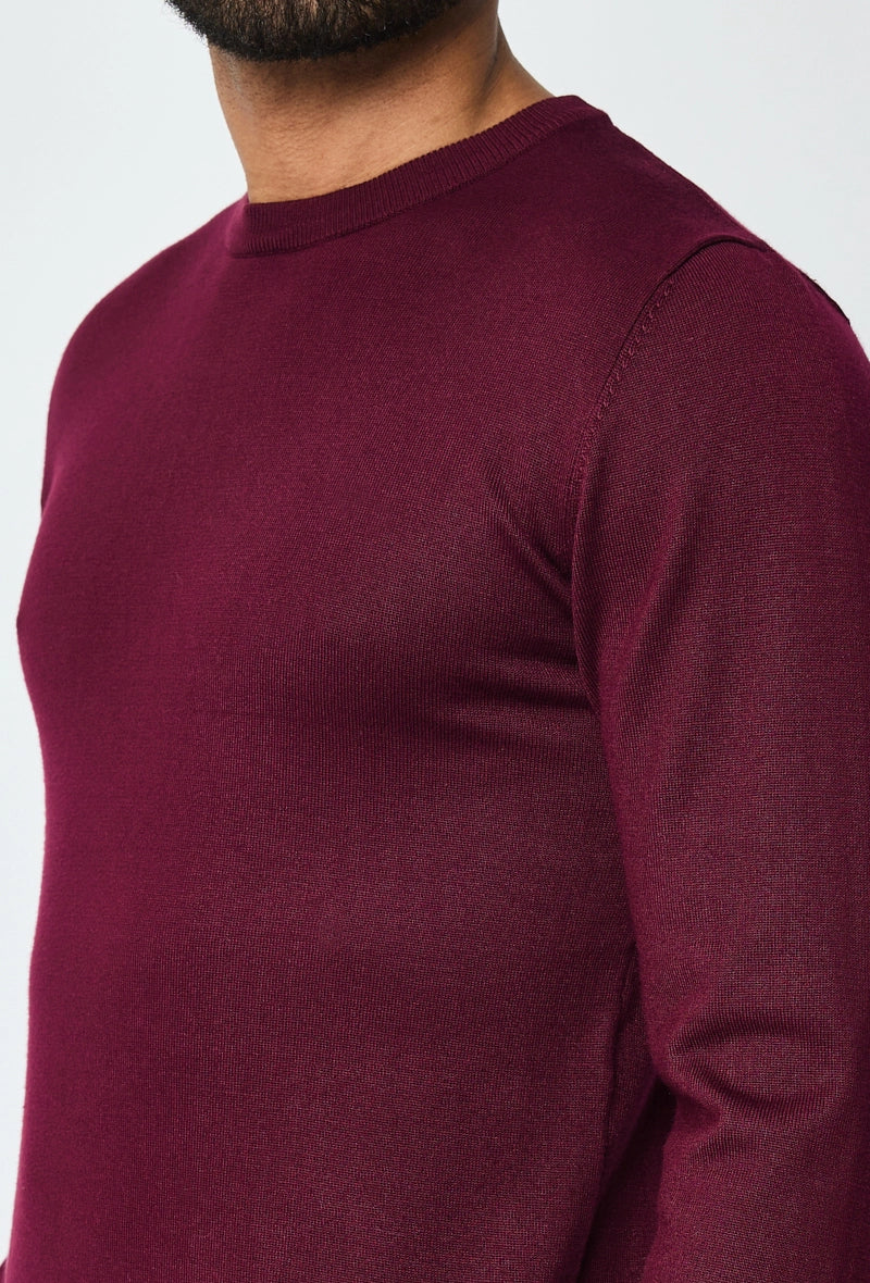 Plain round neck sweater