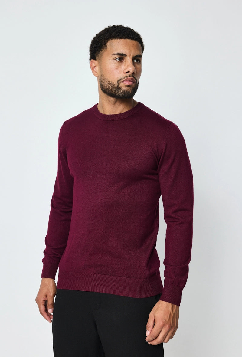 Plain round neck sweater