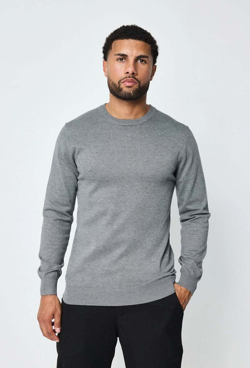 Plain round neck sweater