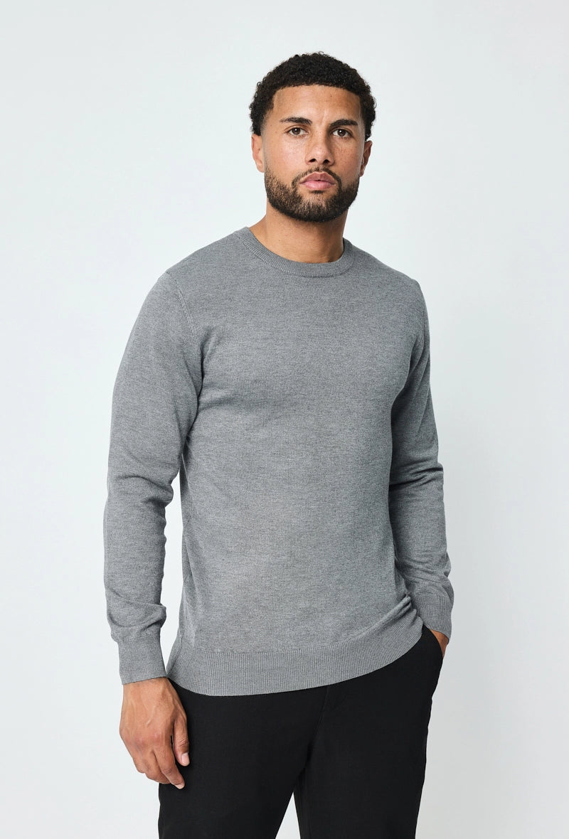 Plain round neck sweater