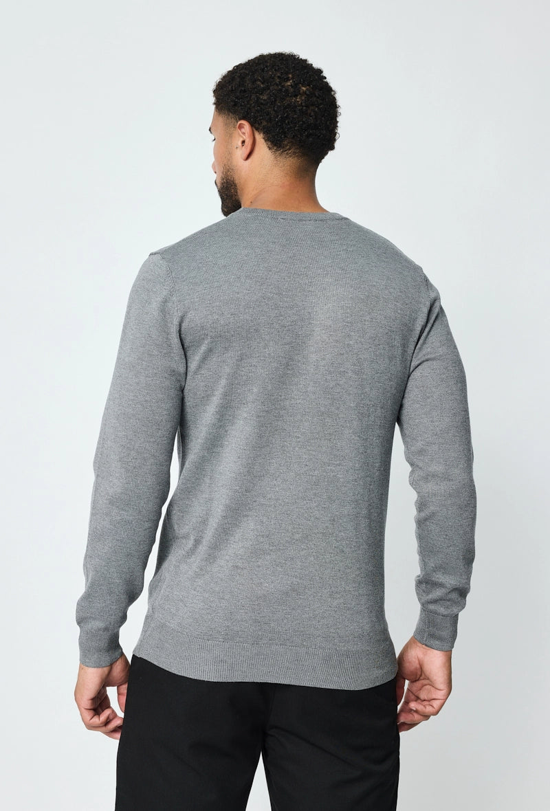 Plain round neck sweater