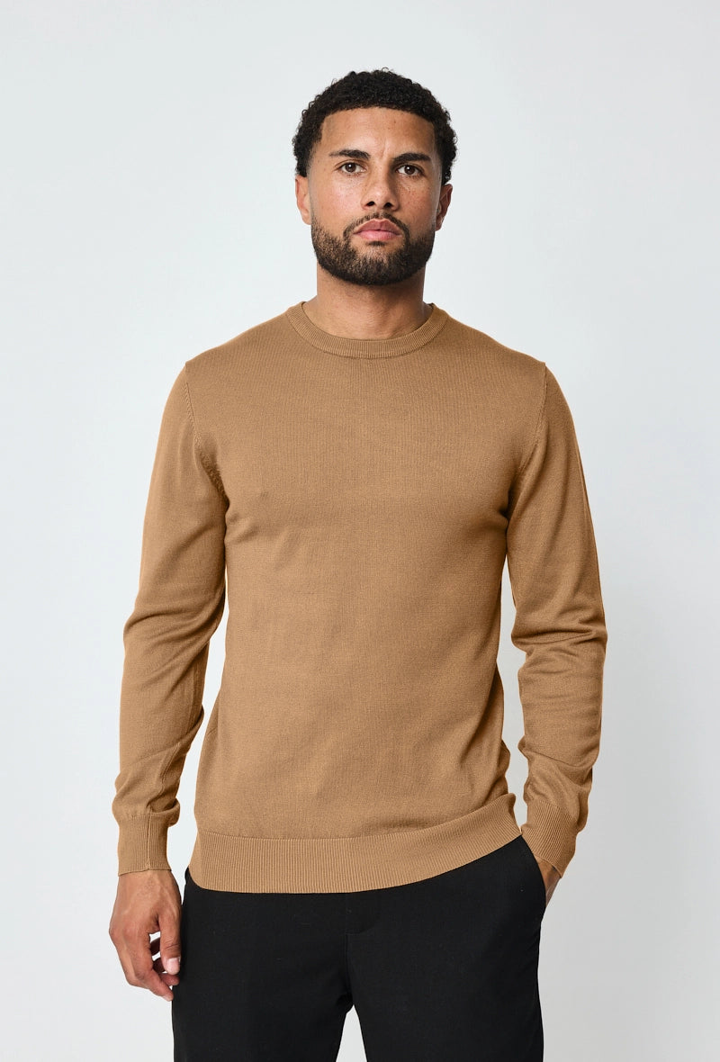 Plain round neck sweater