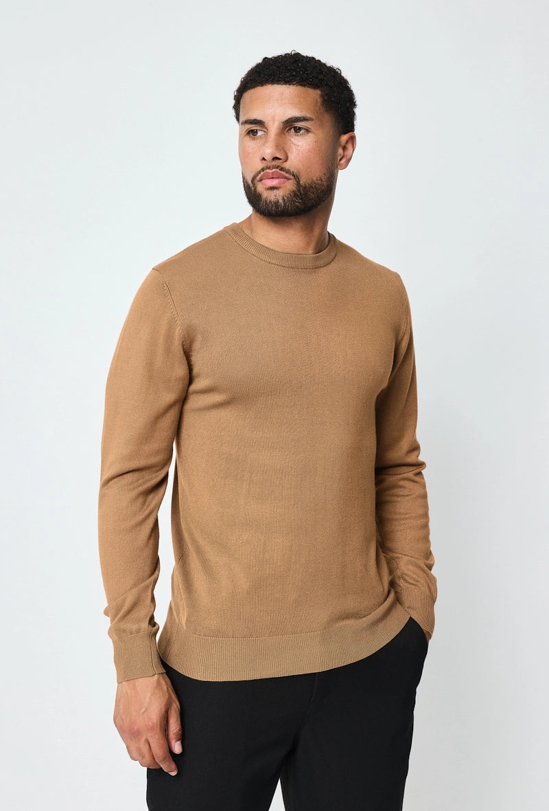 Plain round neck sweater