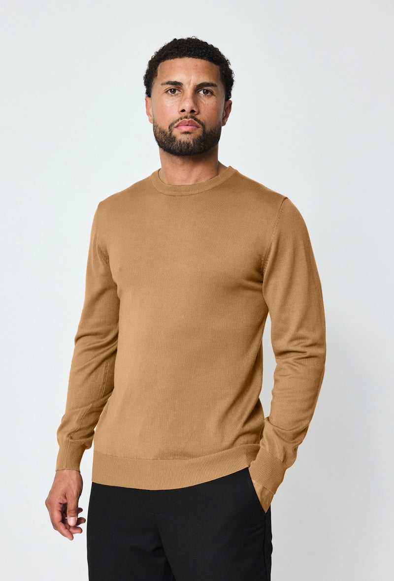 Plain round neck sweater