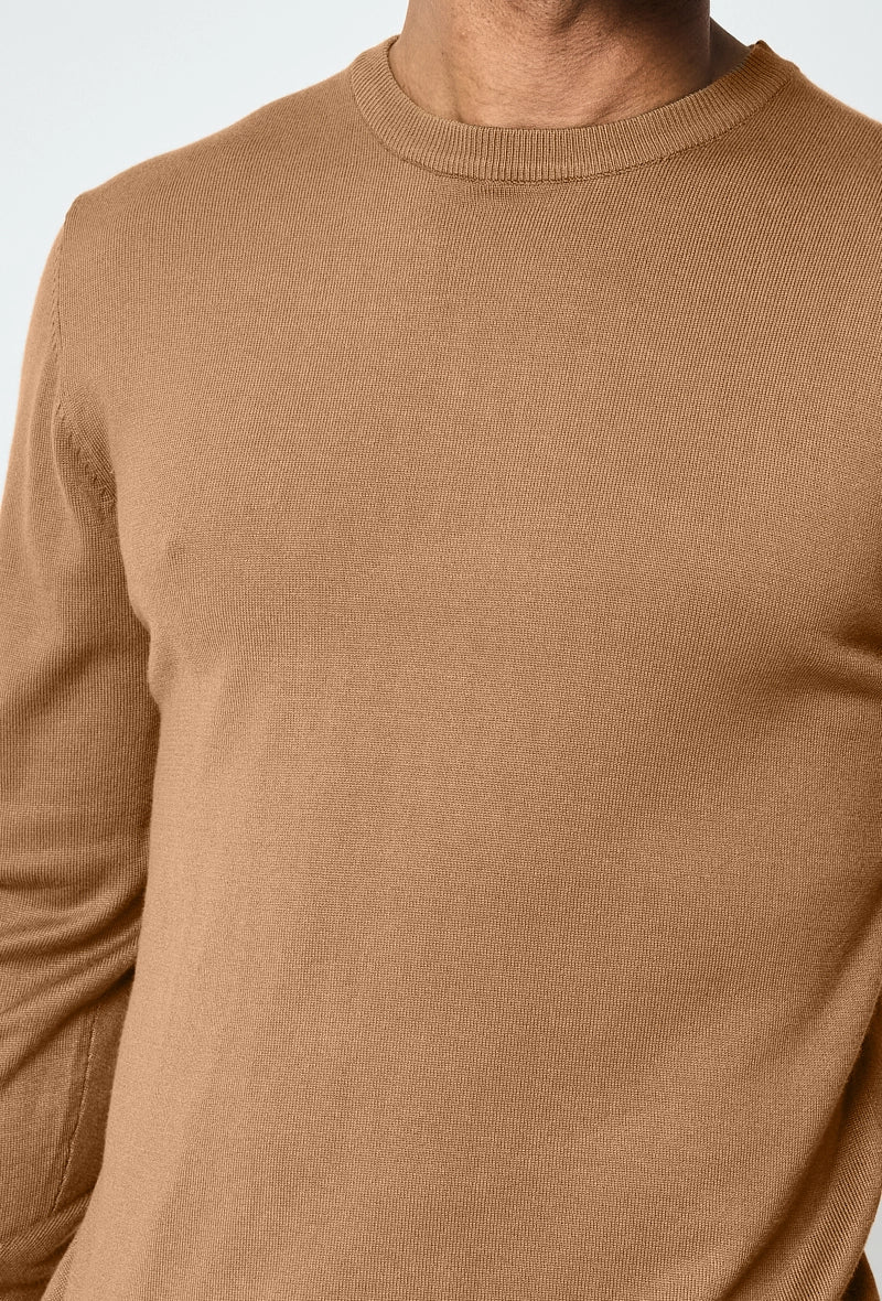 Plain round neck sweater