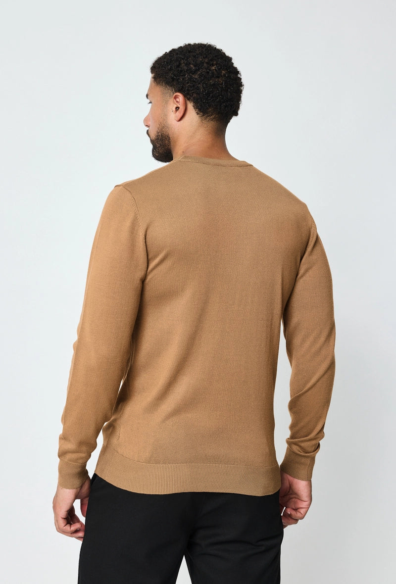 Plain round neck sweater