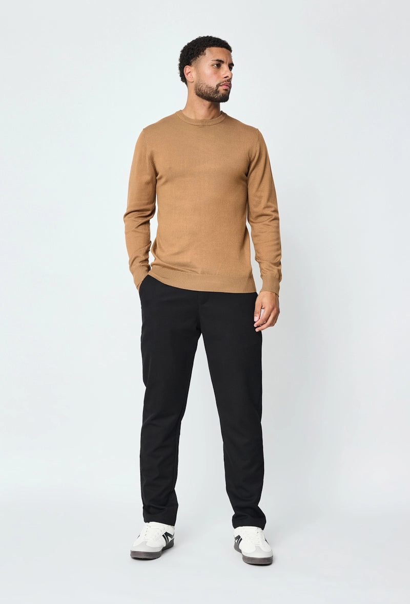 Plain round neck sweater