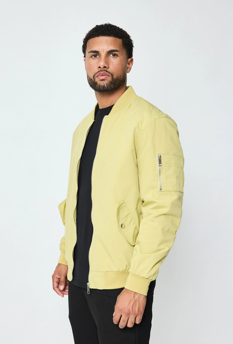 Bomber jacket with lapel collar