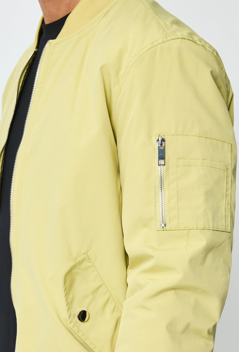 Bomber jacket with lapel collar