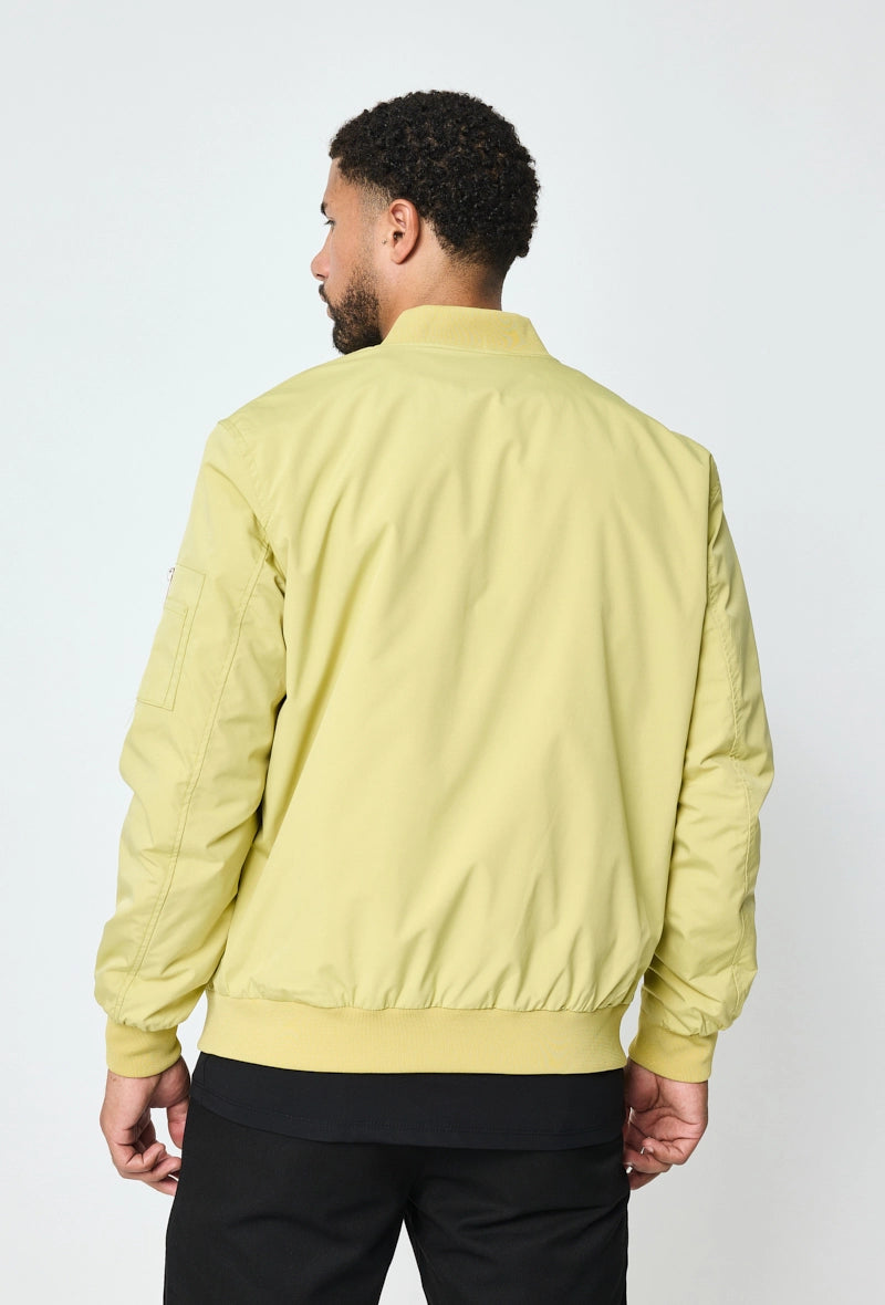 Bomber jacket with lapel collar