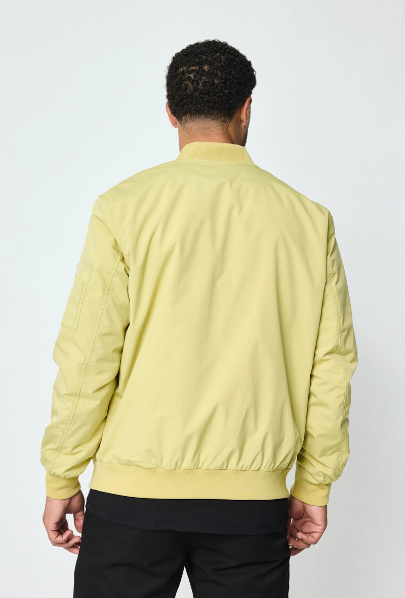 Bomber jacket with lapel collar