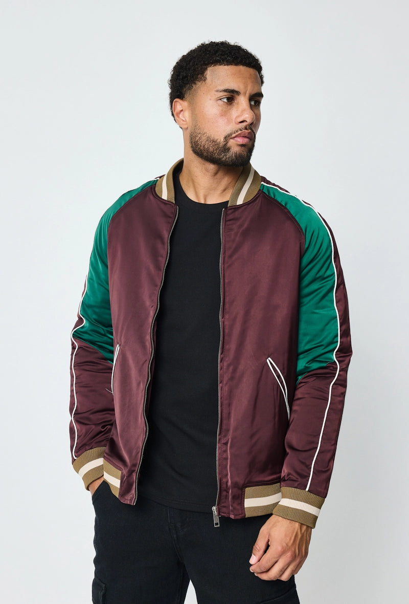 Two-tone bomber jacket