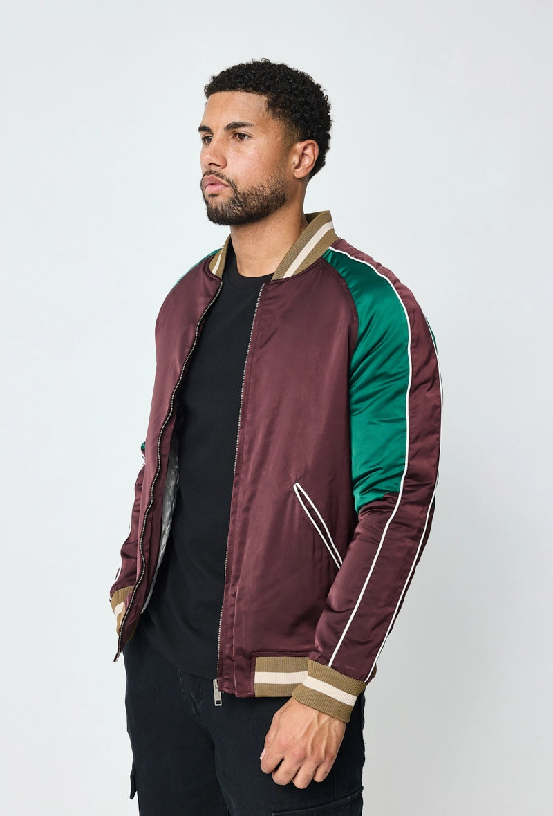 Two-tone bomber jacket