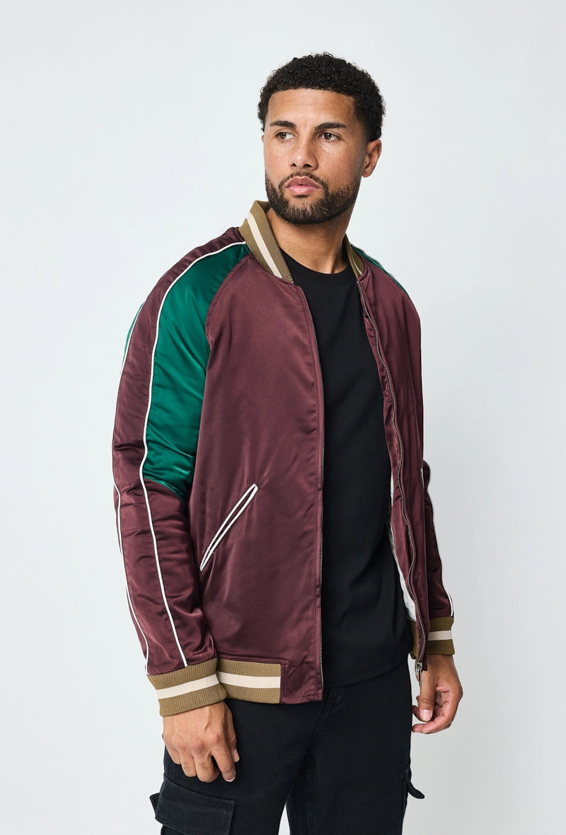 Two-tone bomber jacket