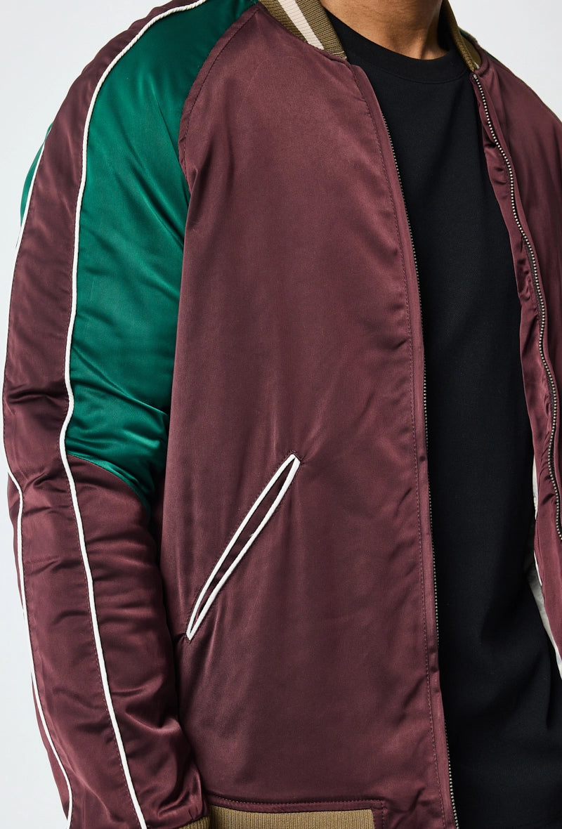 Two-tone bomber jacket