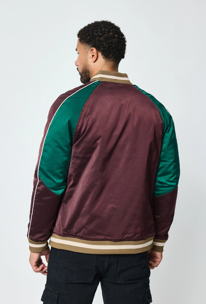 Two-tone bomber jacket