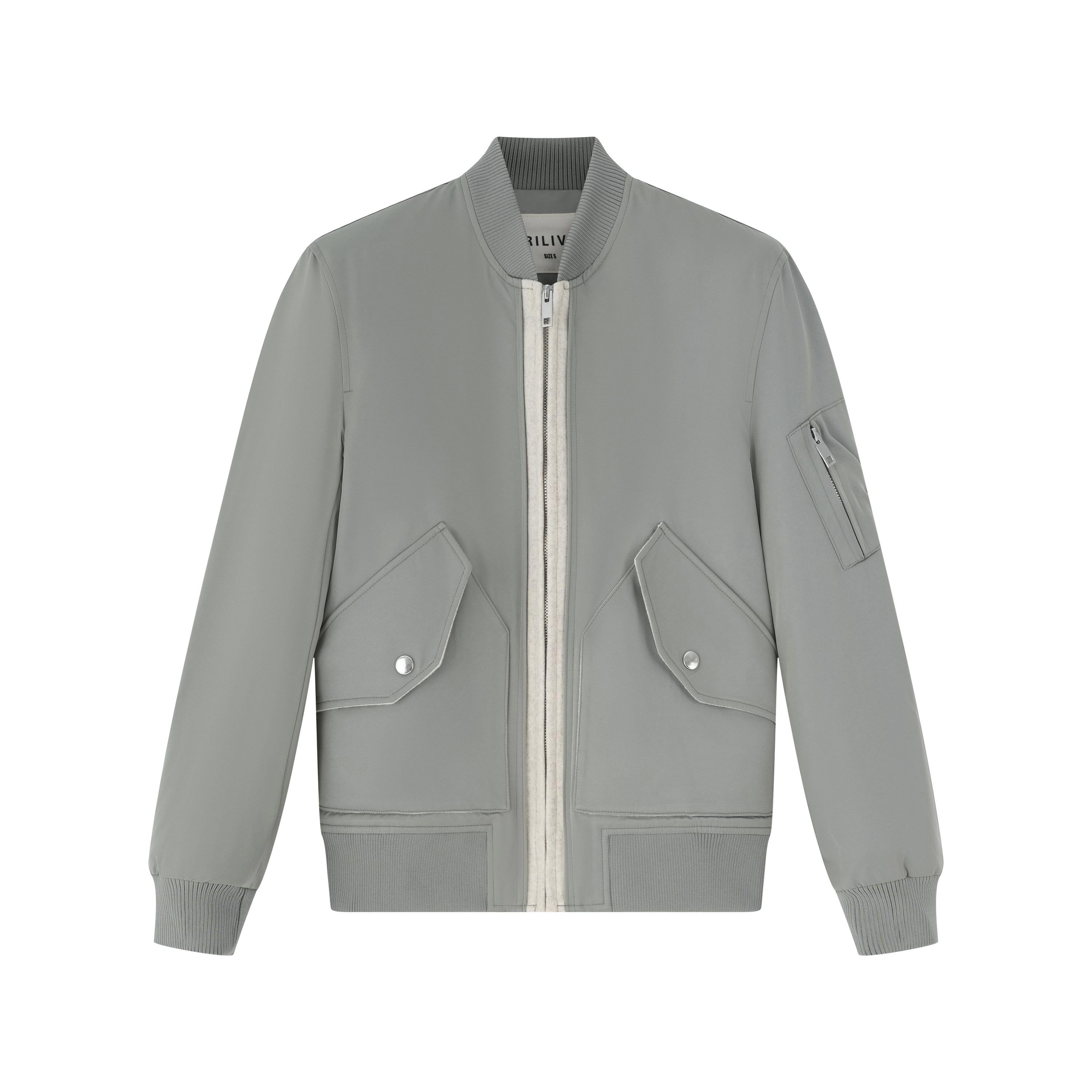 Veste style bombers à grandes poches latéral