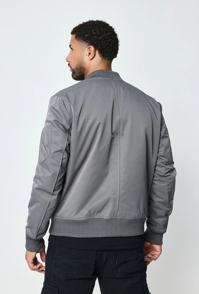 Veste style bombers à grandes poches latéral