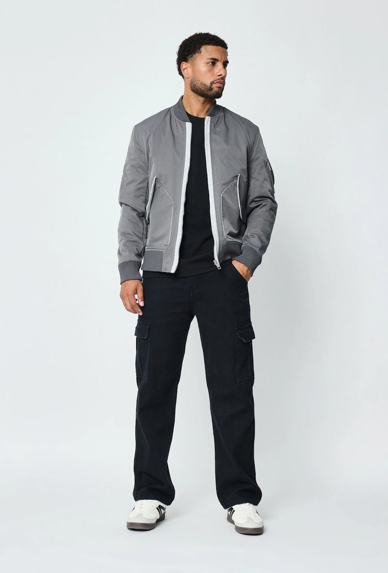 Veste style bombers à grandes poches latéral