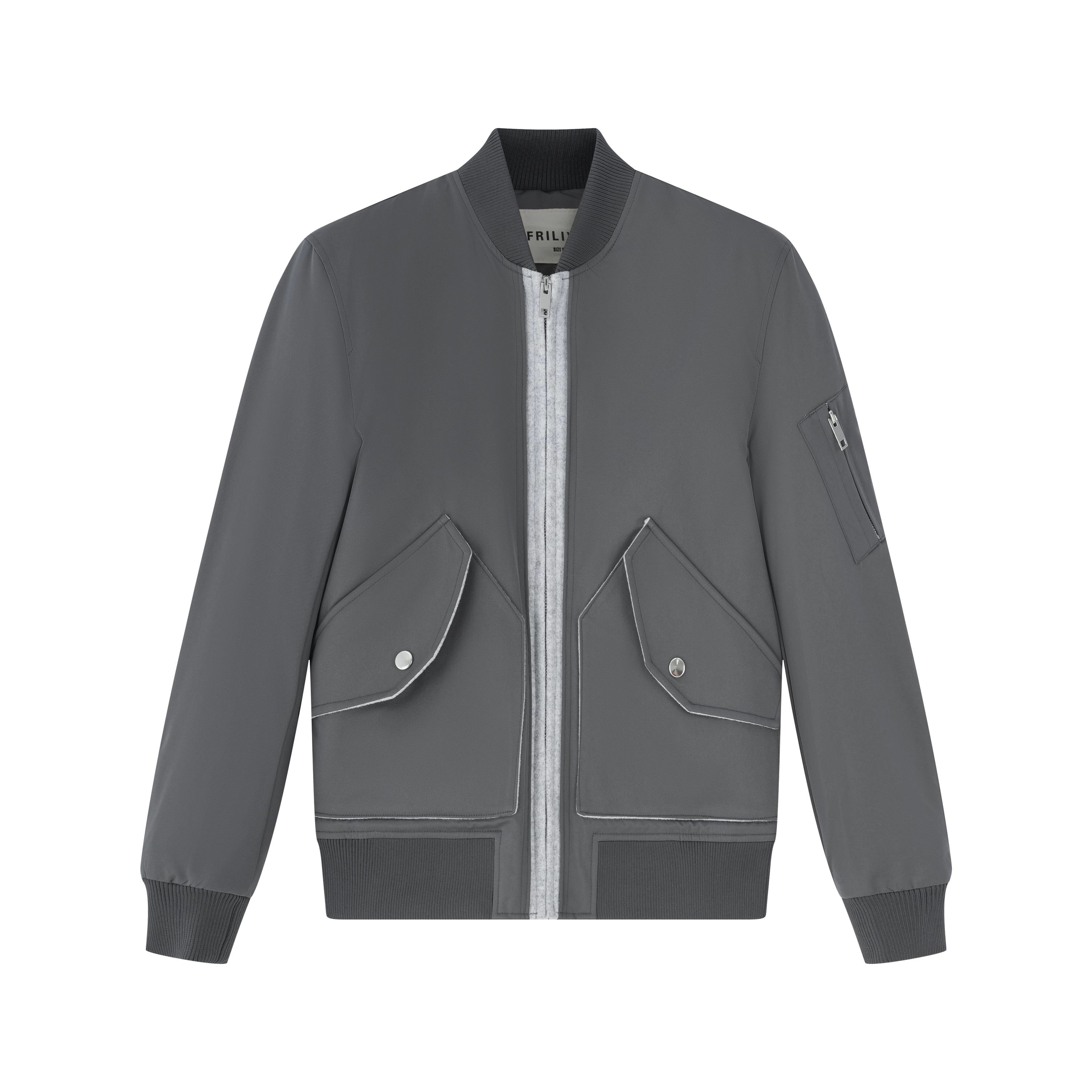 Veste style bombers à grandes poches latéral