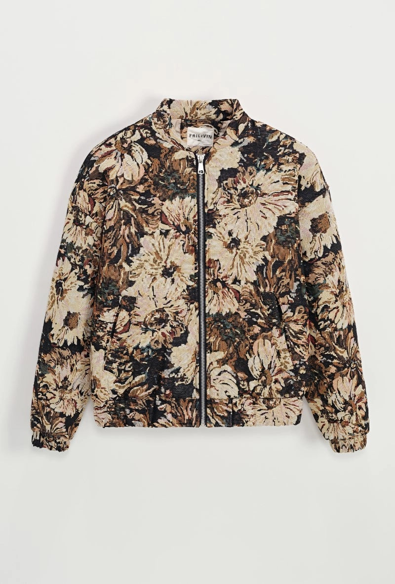 Veste bomber fleurie