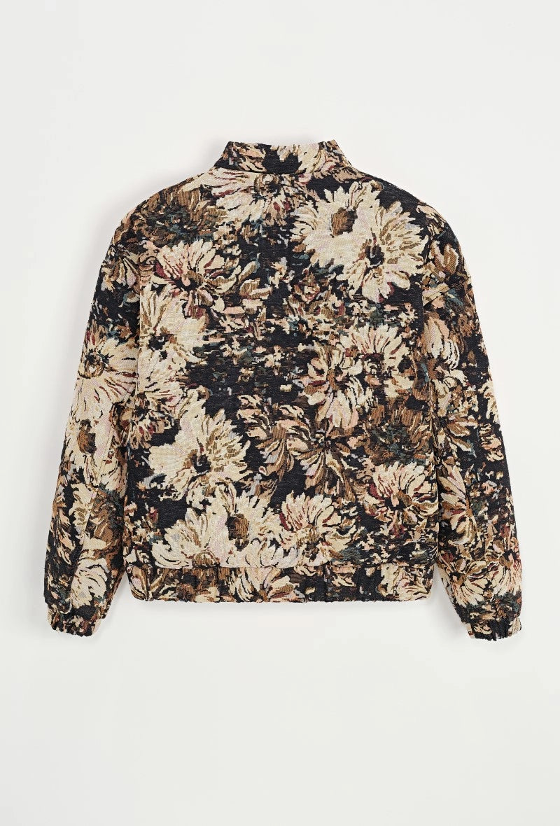 Veste bomber fleurie