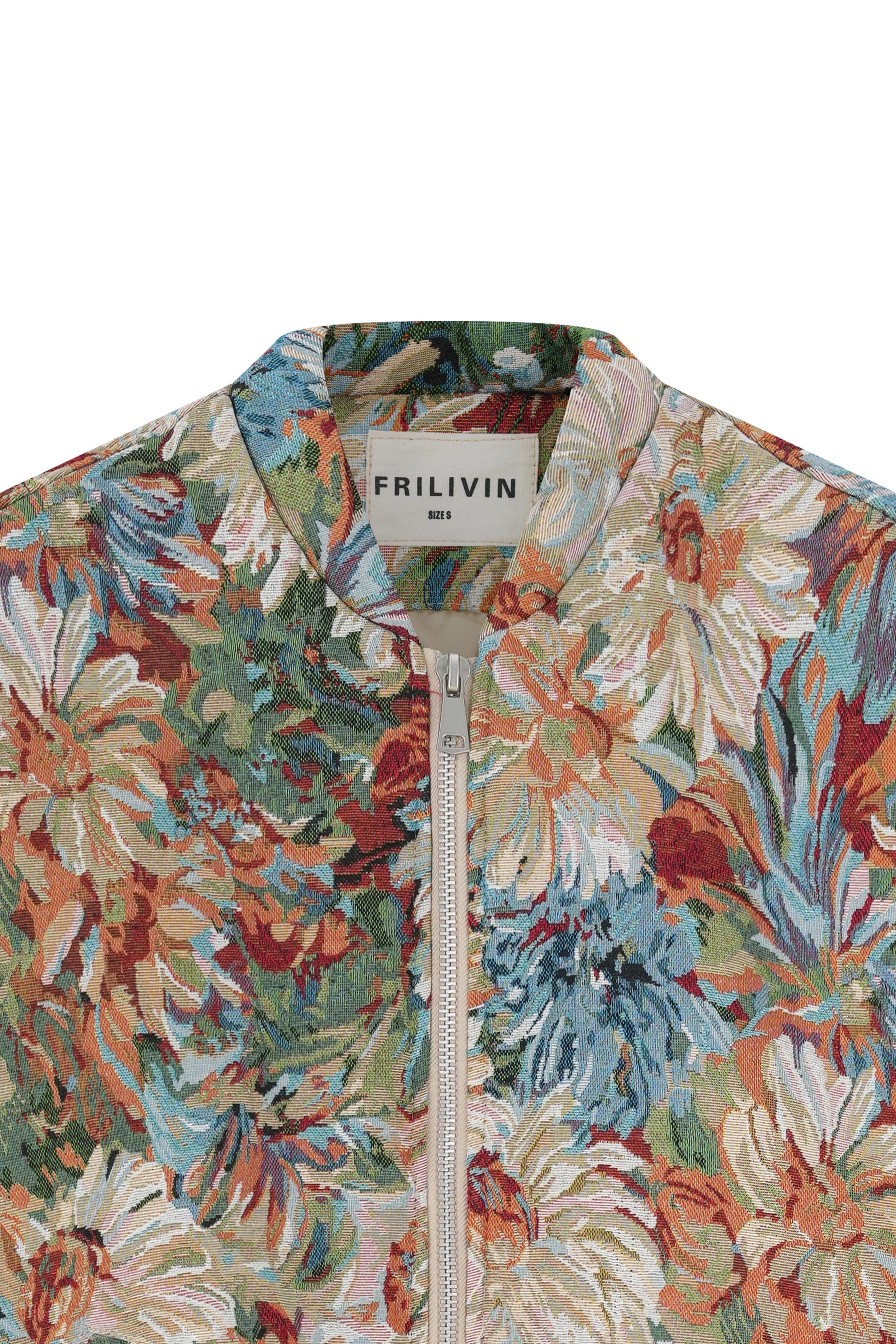 Veste bomber fleurie