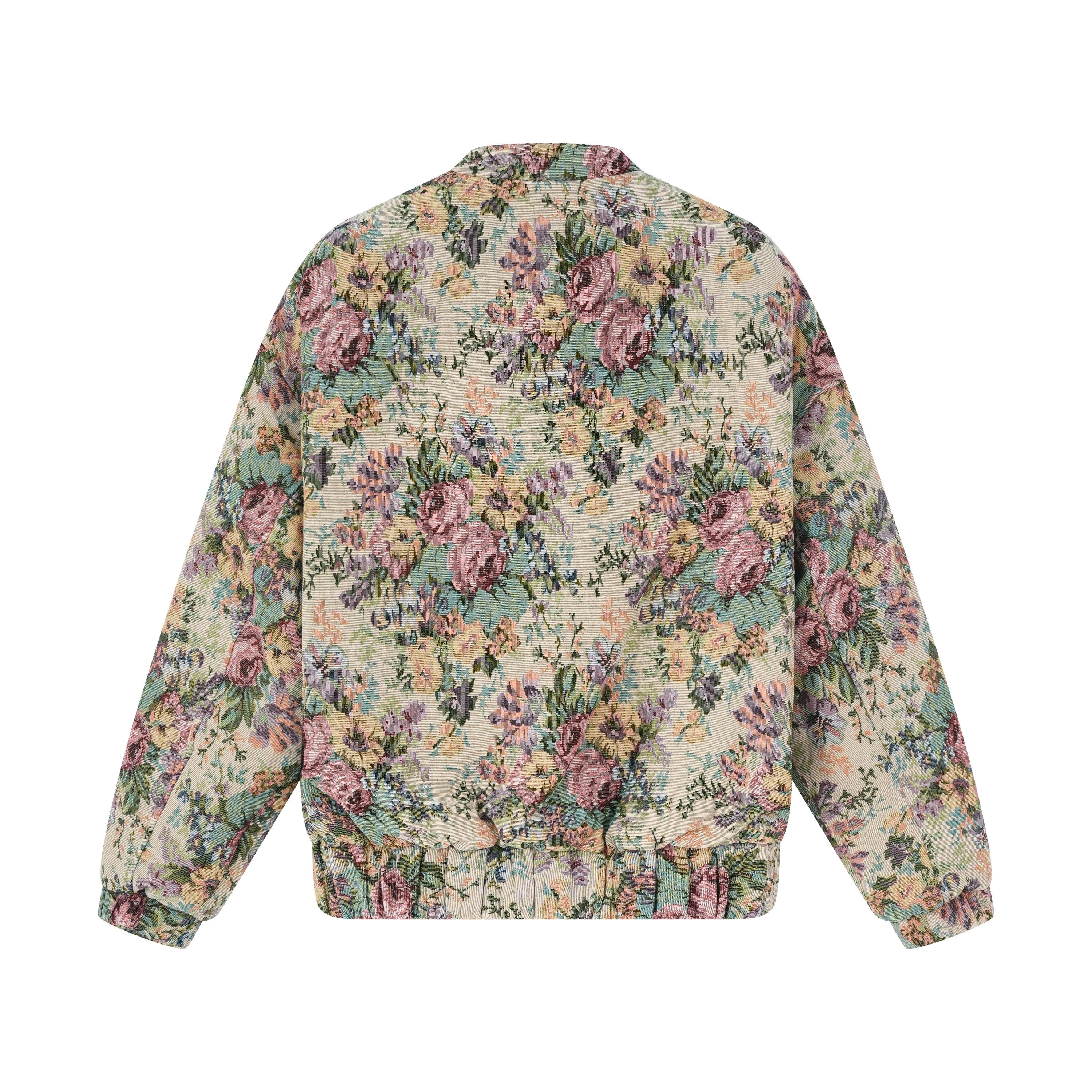 Veste bomber fleurie