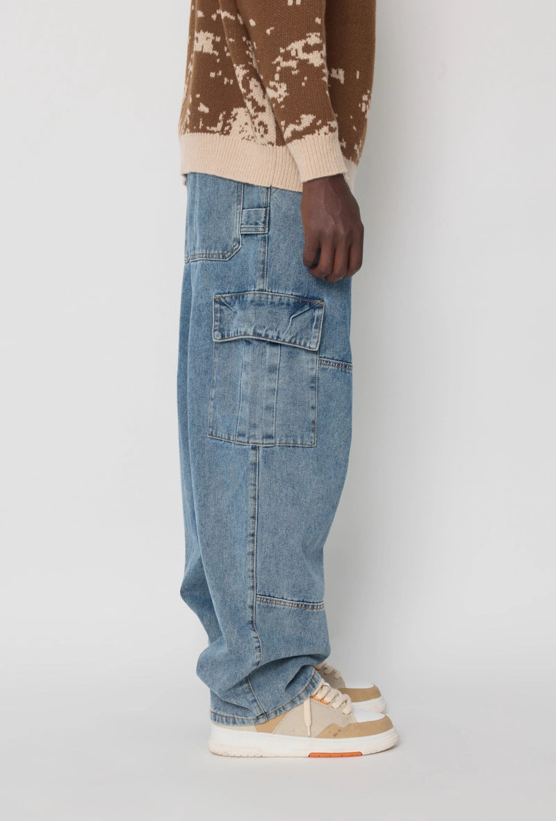 Pantalon en jean coupe droite