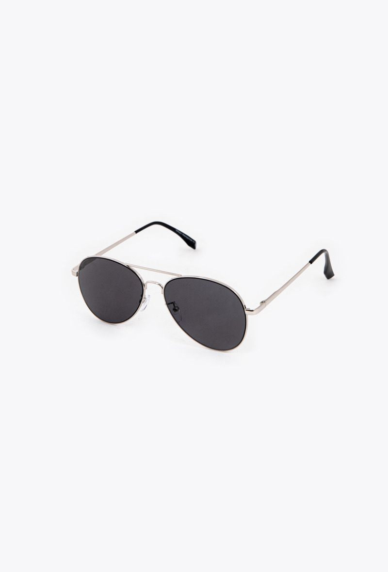 Mirrored aviator sunglasses with top bar