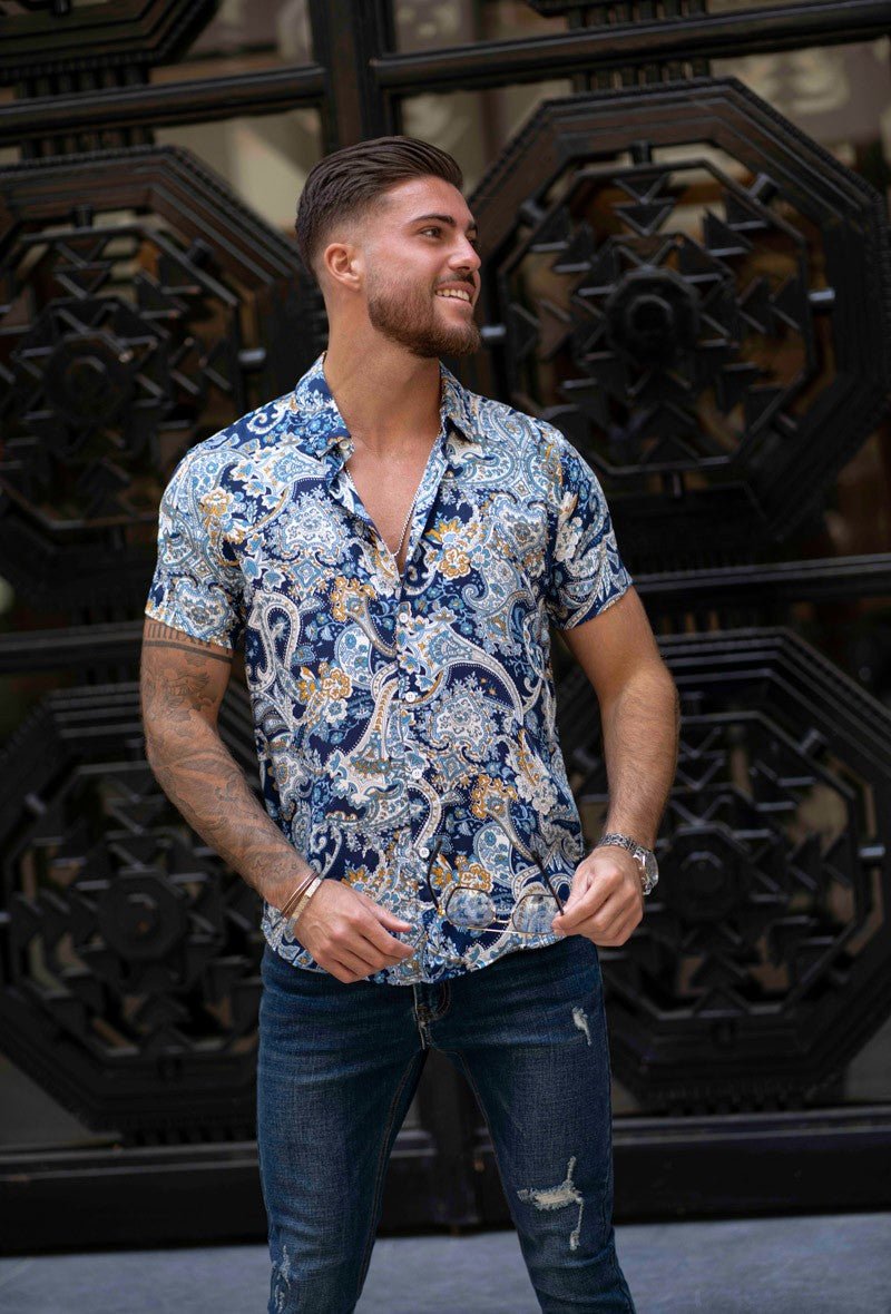 Chemise décontractée à motif fleuri - Frilivin