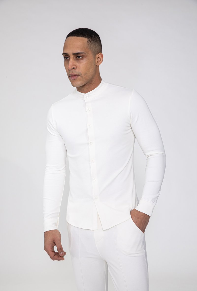 Mandarin dress shirt on sale