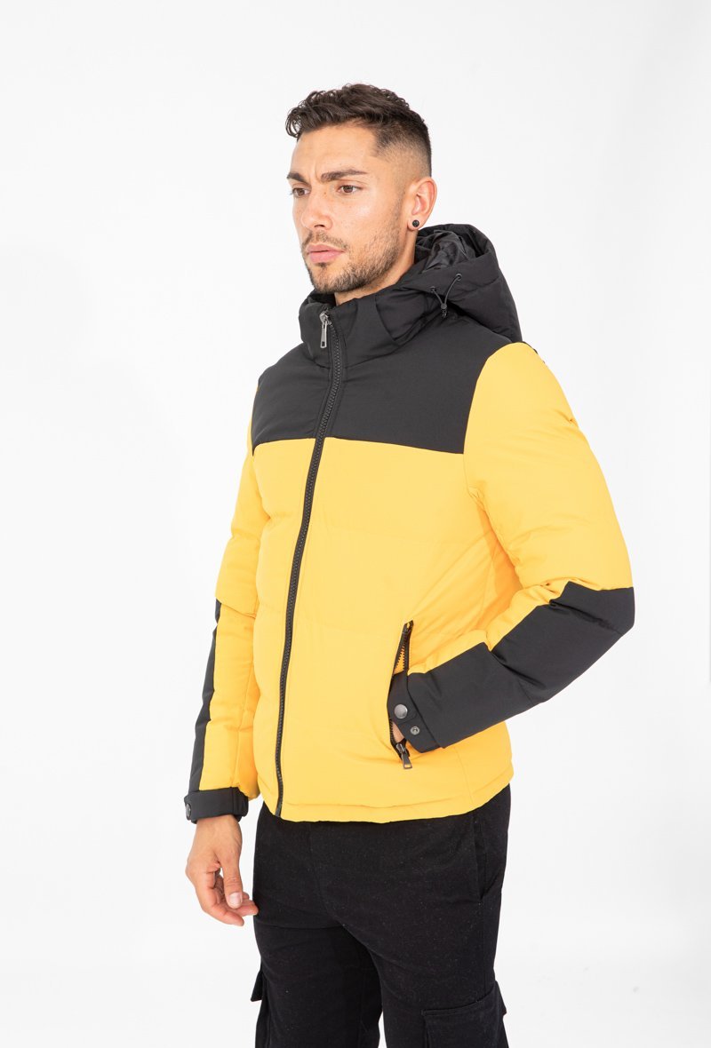 Doudoune courte jaune hot sale